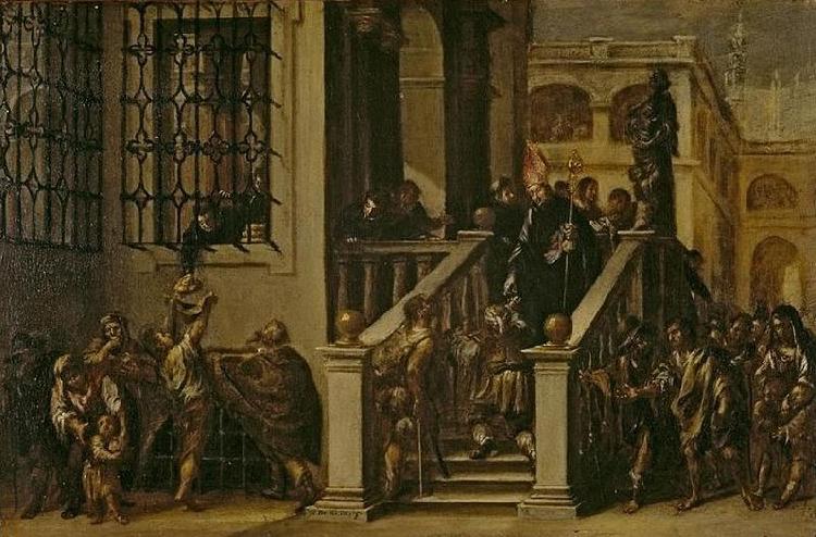 Juan de Valdes Leal Saint Thomas of Villanueva Giving Alms to the Poor Germany oil painting art